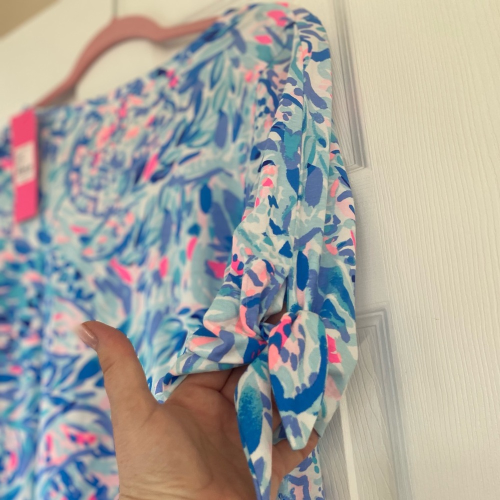 Lilly Pulitzer Preston Dress Party Wave - Picture 2 of 6